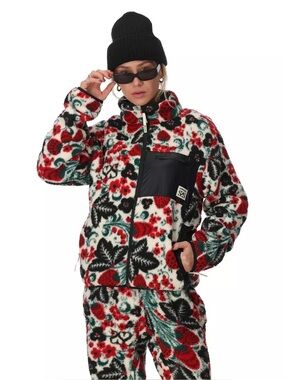 Spyder Strawberry Printed Zip Up Fleece